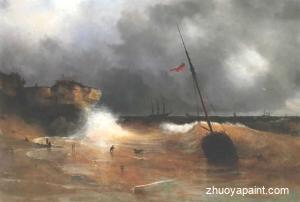 The gale on sea is over