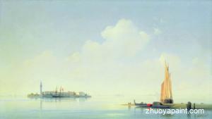 The harbour of Venice, the island of San-Georgio