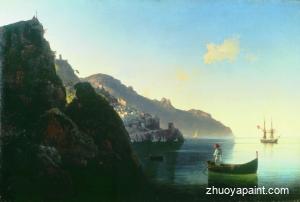 The seashore of Amalfi