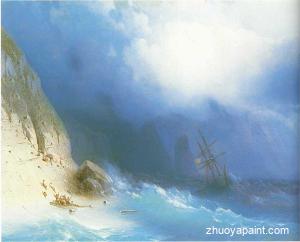 The Shipwreck near rocks