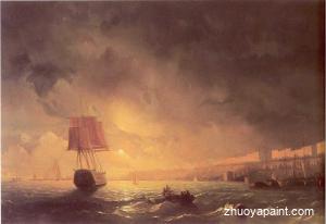 View of Odessa by Moonlight