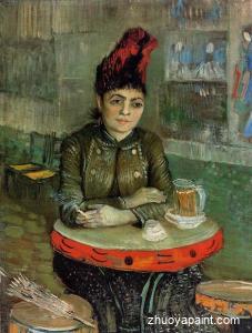 Agostina Sagatori Sitting in the Cafe du Tambourin