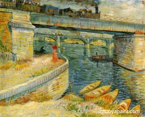 Bridges across the Seine at Asnieres