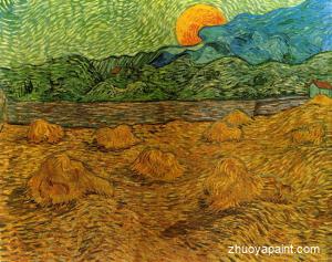 Evening Landscape with Rising Moon