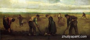 Farmers Planting Potatoes