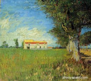 Farmhouse in a Wheat Field