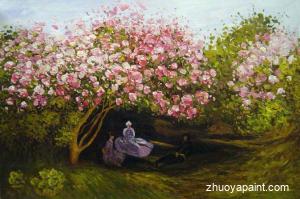 Resting Under The Lilacs  