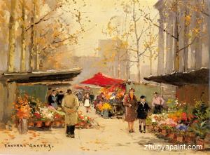 Flower Stalls by the Madeleine