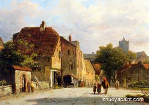 Figures in a Dutch Town