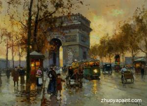 View of the Arc de Triomphe