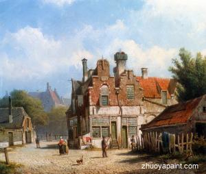 A Dutch Town Scene