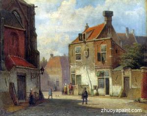 Figures in a Dutch Street
