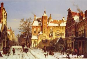 A Dutch Village In Winter
