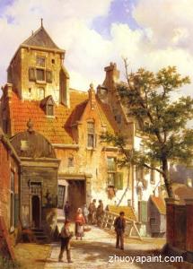 A Street Scene in Haarlem