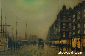 Liverpool Quay by Moonlight
