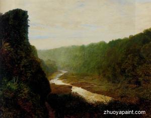 Landscape with a winding river