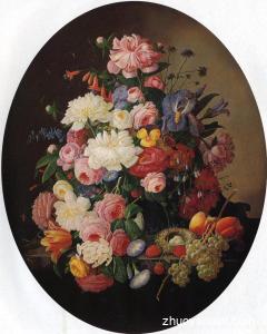 Floral Still Life with Bird´s Nest