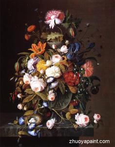 Floral Still Life with Bird´s Nest
