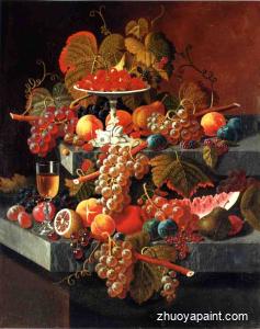 Fruit Composition with Tazza of Strawberries