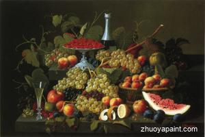 Still Life with Fruit and Champagne