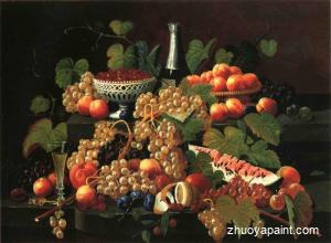 Still Life with Fruit and Champagne