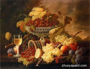 Still Life with Fruit and Wine Glass