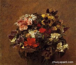 Bouquet of Flowers-Pansies