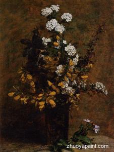 Broom and Other Spring Flowers in a Vase