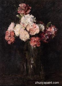 Carnations in a Champagne Glass