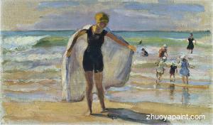 Bathers at St Jean de Mont