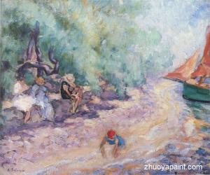 Bathers by the River
