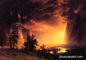 Sunset in the Yosemite Valley