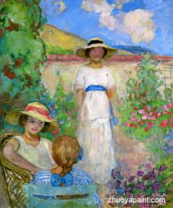 Les Andelys, Three Girls in a Garden