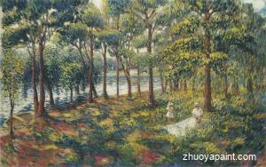 Madame Lebasque and daughter by the Marne