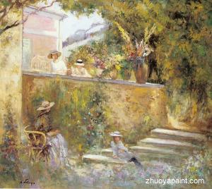 Nono and Madame Lebasque in the Garden