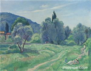 Olive Trees in Afternoon at Cannes