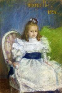 Portrait of Marcelle Mezieres, Nine Years Old