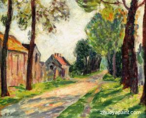 Street in Lagny, in Chessy