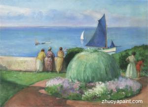 The Blue Sail at Prefailles