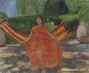 The rose colored robe