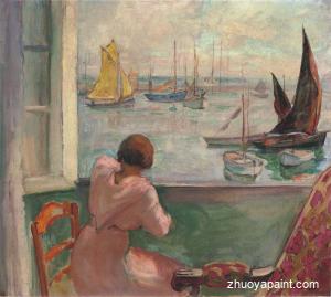 Young girl at the window