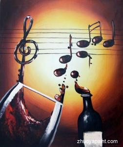 Wine and Musical NoteItem Number: GP03953