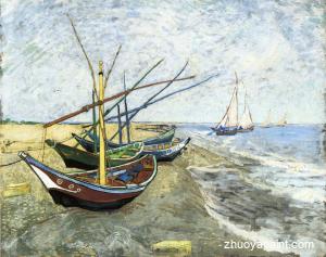 Fishing boats on the Beach at Les Saintes-Maries-de-la-Mer