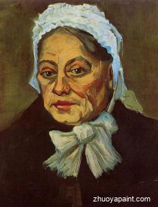Head of an Old Woman in a White Cap