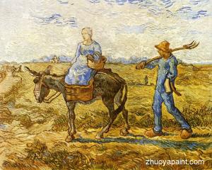 Morning-Peasant Couple Going to Work (after Millet)