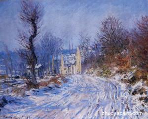 Road to Giverny in Winter