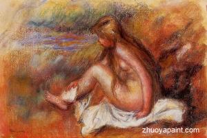 Bather Seated by the Sea