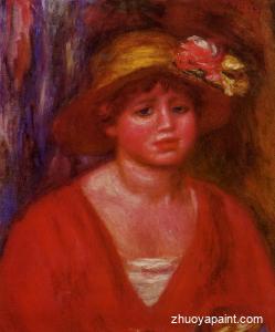 Bust of a Young Woman in a Red Blouse