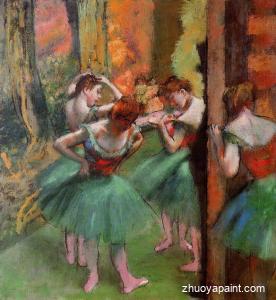 Dancers, Pink and Green
