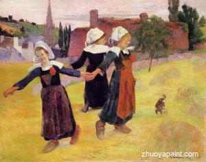 Breton Girls Dancing 